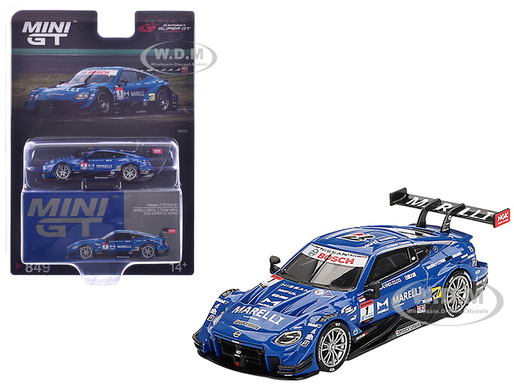 Nissan Z GT500 #1 Kazuki Hiramine - Bertrand Baguette "Team Impul" "Super GT Series" (2023) Limited Edition 1/64 Diecast Model Car by Mini GT diecast model