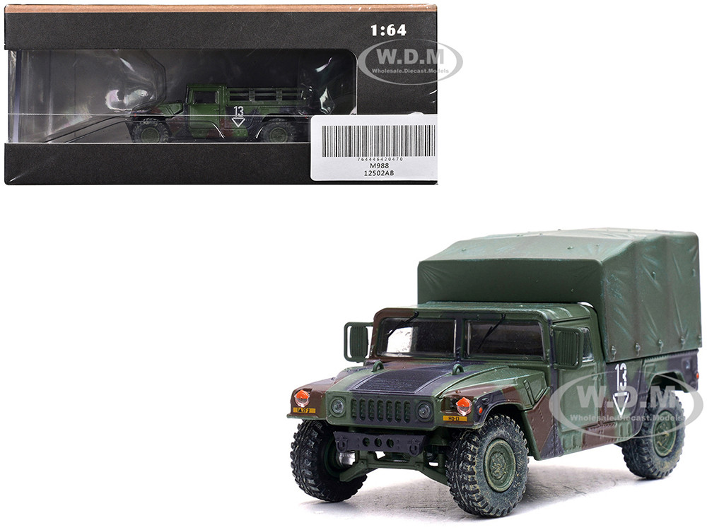 M998 HMMWV "2nd Battalion, 3rd Field Artillery Regiment, 1st Armored Division, Stationed in Germany" (1999) United States Army "Military Miniature" Series 1/64 Diecast Model by Panzerkampf diecast model