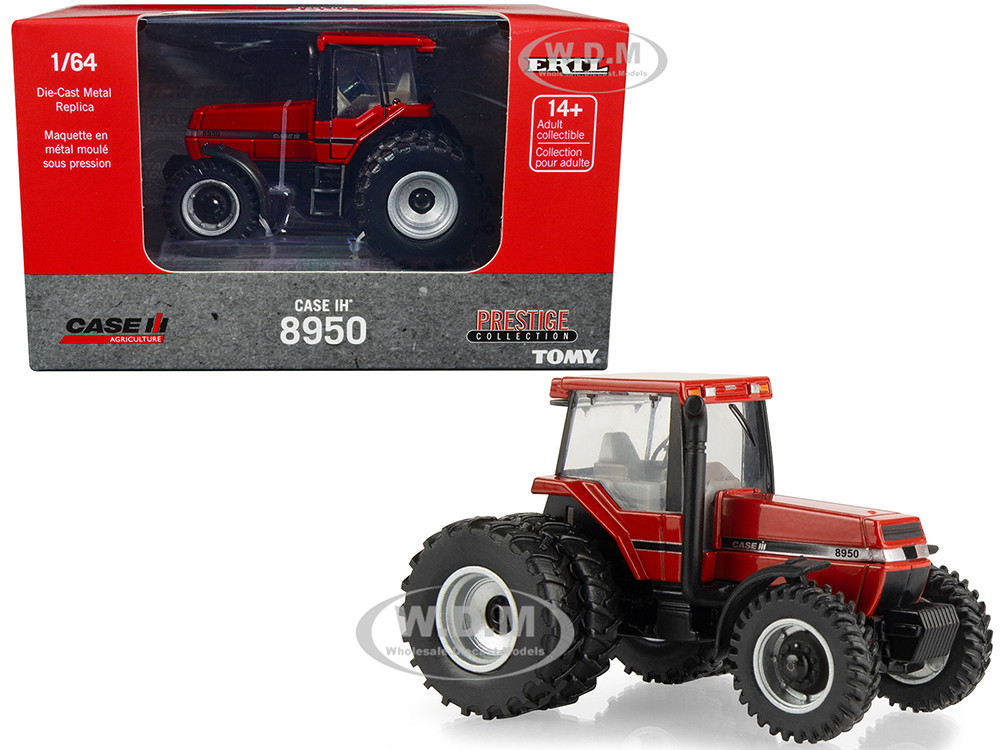 Case IH 8950 Tractor with Dual Wheels Red "Case IH Agriculture" "Prestige Collection" Series 1/64 Diecast Model by ERTL TOMY diecast model