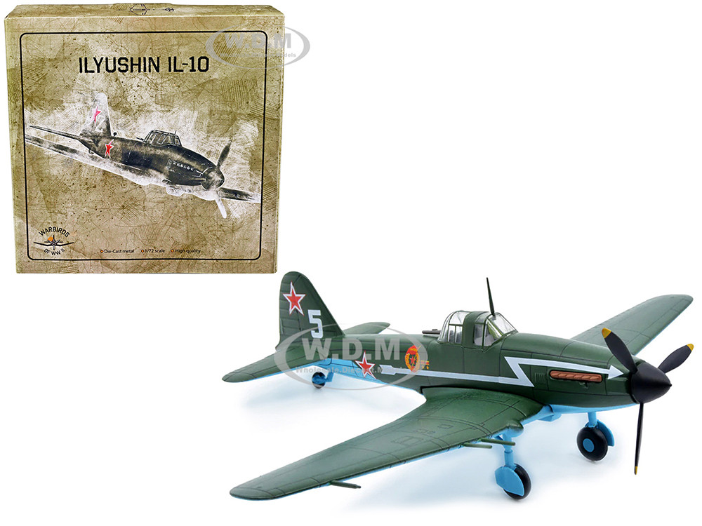 Ilyushin IL-10 Ground Attack Aircraft (USSR 1944) 1/72 Diecast Model by Warbirds of WWII diecast model