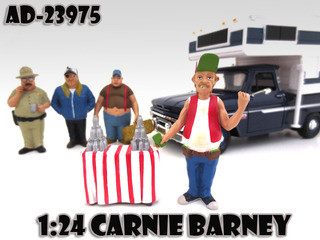 Carnie Barney "Trailer Park" Figure For 1:24 Scale Diecast Model Cars by American Diorama diecast model