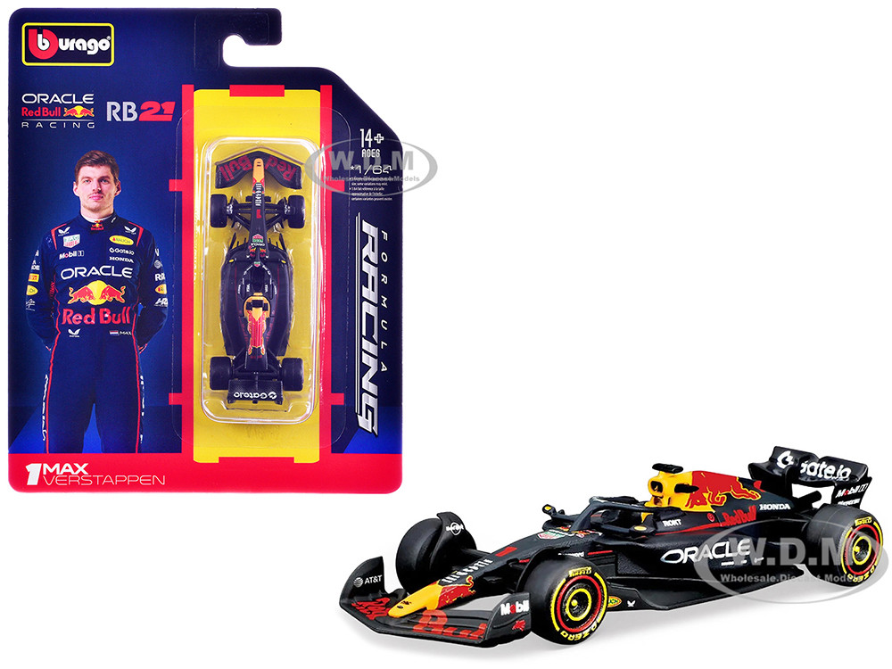 Red Bull Racing RB21 #1 Max Verstappen Formula One F1 World Championship (2025) "Formula Racing" Series 1/64 Diecast Model Car by Bburago diecast model