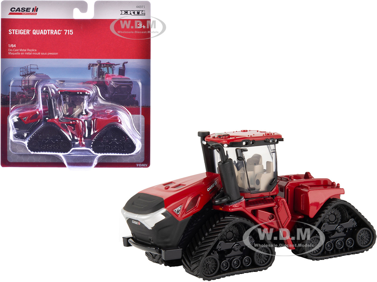 Case IH Steiger Quadtrac 715 Tractor Red "Case IH Agriculture" Series 1/64 Diecast Model by ERTL TOMY diecast model