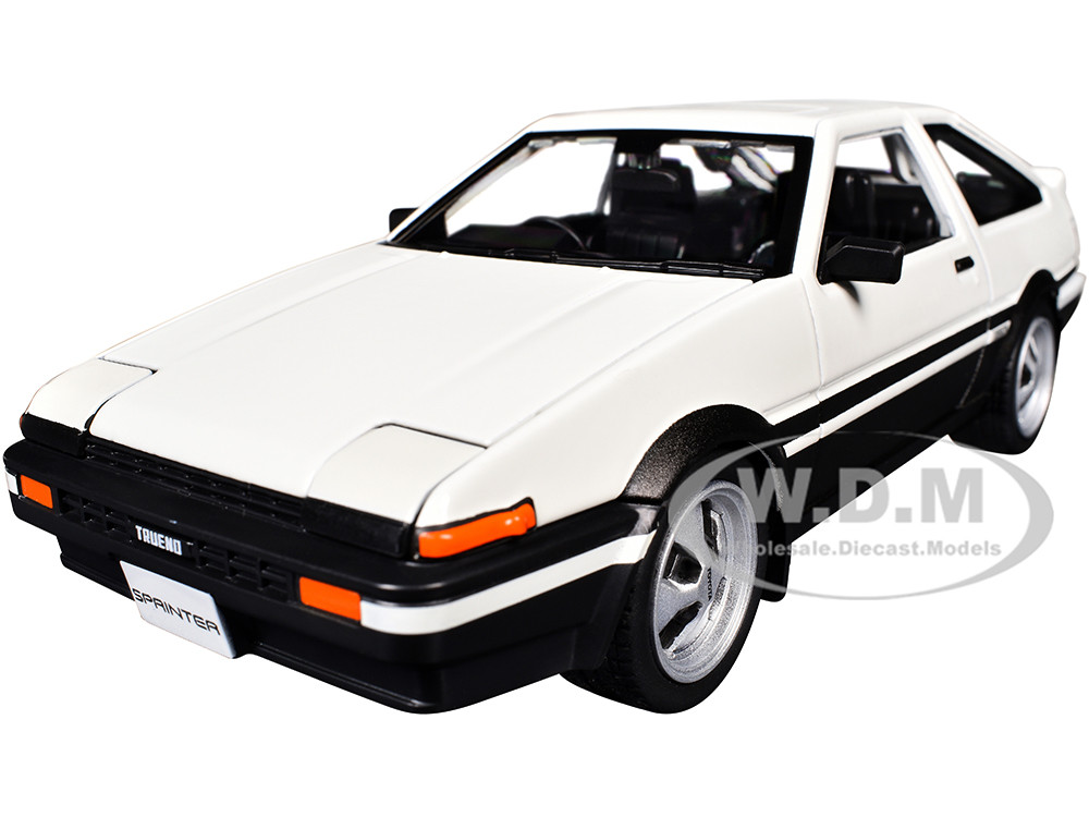 Toyota Sprinter Trueno AE86 RHD (Right Hand Drive) White with Black Stripes "Special Edition" Series 1/24 Diecast Model Car by Maisto diecast model