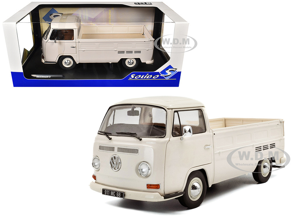 1968 Volkswagen T2 Pickup Truck Beige 1/18 Diecast Model Car by Solido diecast model