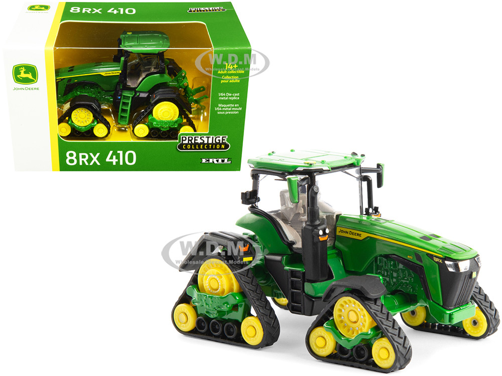 John Deere 8RX 410 Track Tractor Green "Prestige Collection" Series 1/64 Diecast Model by ERTL TOMY diecast model