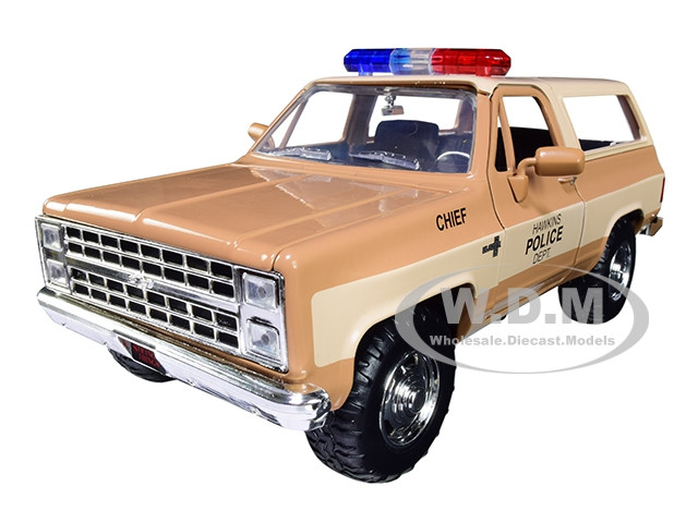 Hopper's Chevrolet Blazer with Police Badge "Hawkins Police Dept." "Stranger Things" (2016) TV Series 1/24 Diecast Model Car by Jada diecast model