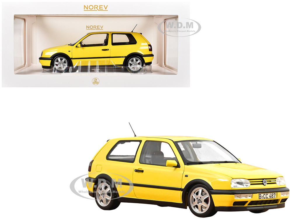 1994 Volkswagen Golf GTI Color Concept Yellow 1/18 Diecast Model Car by Norev diecast model