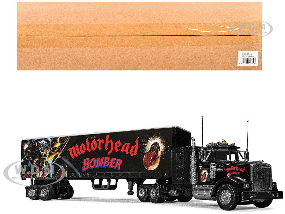 "Motorhead Bomber" Transport Truck Black 1/50 Diecast Model by Corgi diecast model