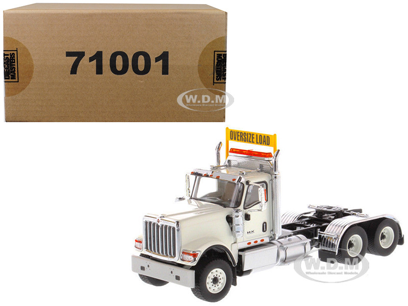 International HX520 Day Cab Tandem Tractor White 1/50 Diecast Model by Diecast Masters diecast model