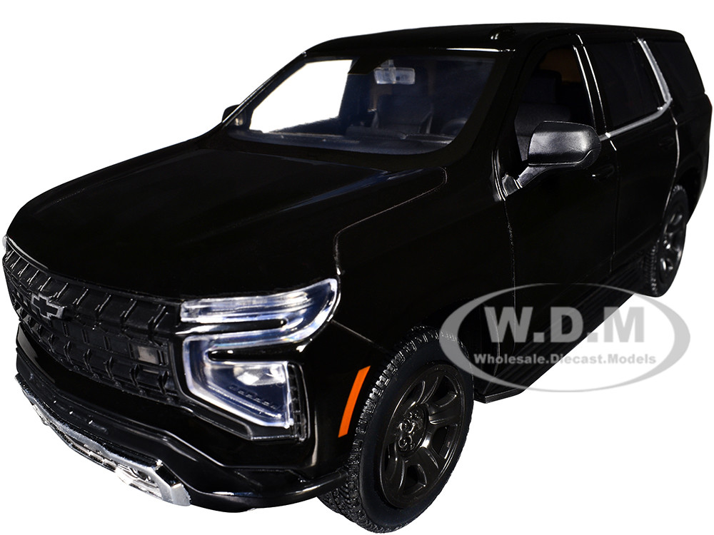 2025 Chevrolet Tahoe PPV Black "Custom Builder's Kit - Law Enforcement and Public Service" Series 1/24 Diecast Model Car by Motormax diecast model