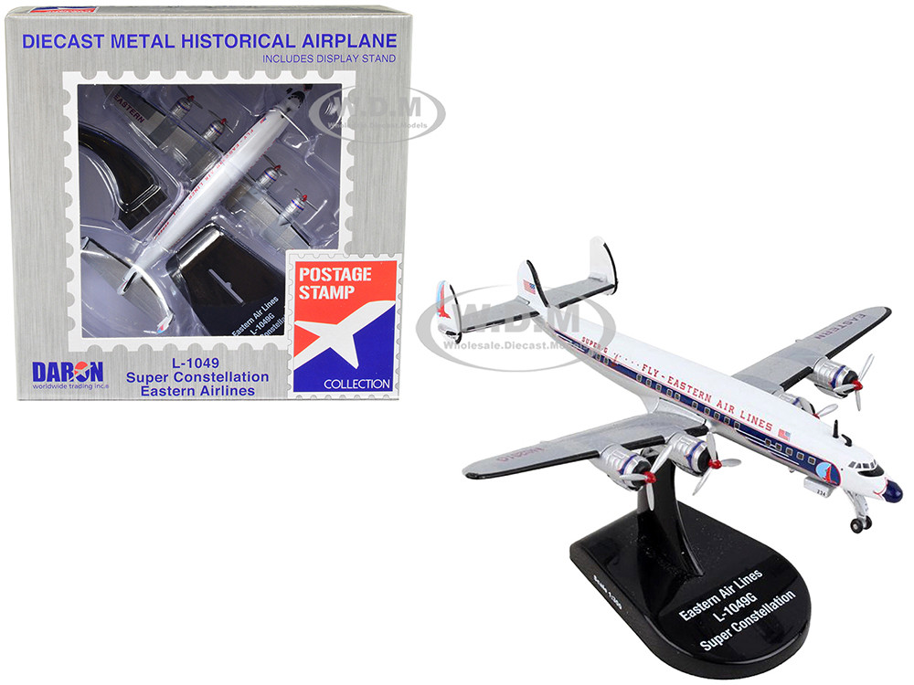 Lockheed L-1049 Super Constellation Commercial Aircraft "Eastern Airlines" 1/300 Diecast Model Airplane by Postage Stamp diecast model