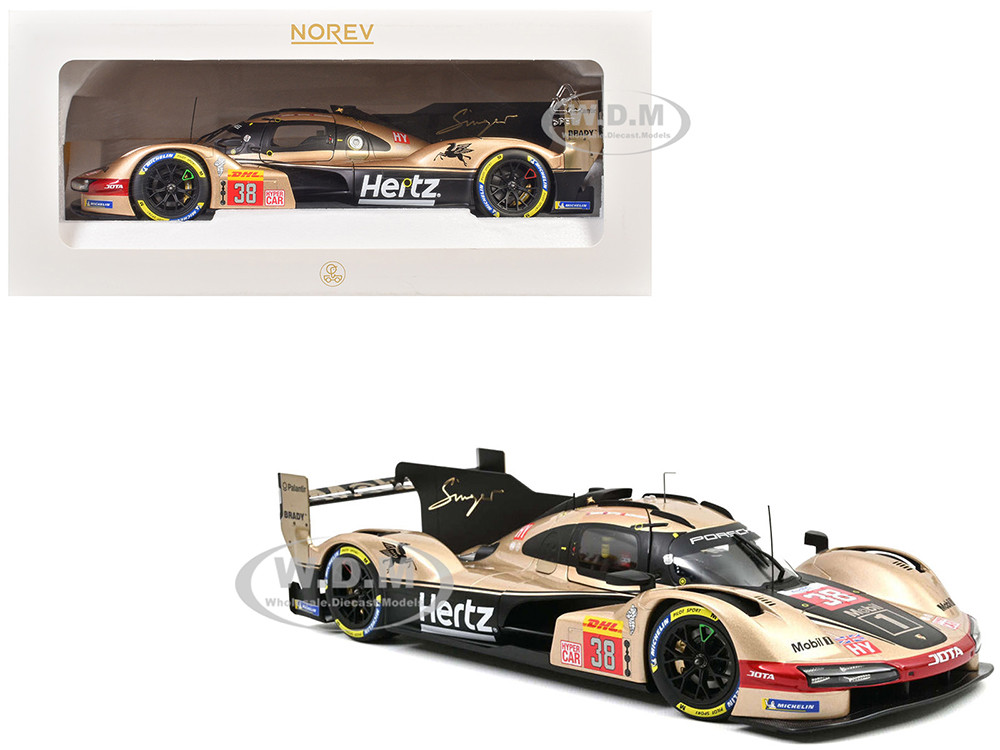 Porsche 963 #38 Jenson Button - Phil Hanson - Oliver Rasmussen "Hertz Team Jota" "Lone Star Le Mans" (2024) 1/18 Diecast Model Car by Norev diecast model