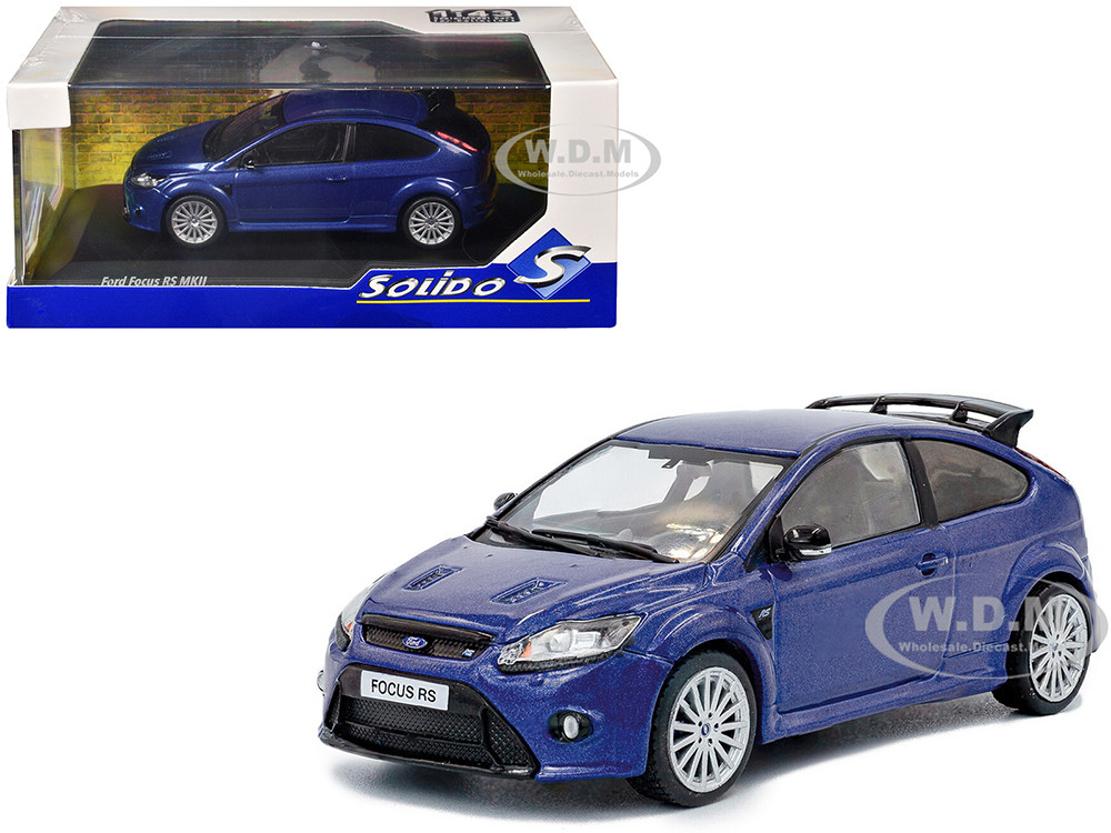 2010 Ford Focus MKII RS Indianapolis Blue Metallic 1/43 Diecast Model Car by Solido diecast model