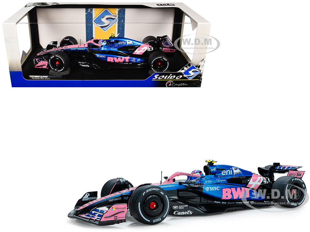 Alpine A525 #43 Franco Colapinto "BWT" Formula One F1 "Canadian GP" (2025) "Competition" Series 1/18 Diecast Model Car by Solido diecast model