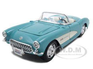 1957 Chevrolet Corvette Convertible Turquoise 1/24 Diecast Model Car by Maisto diecast model