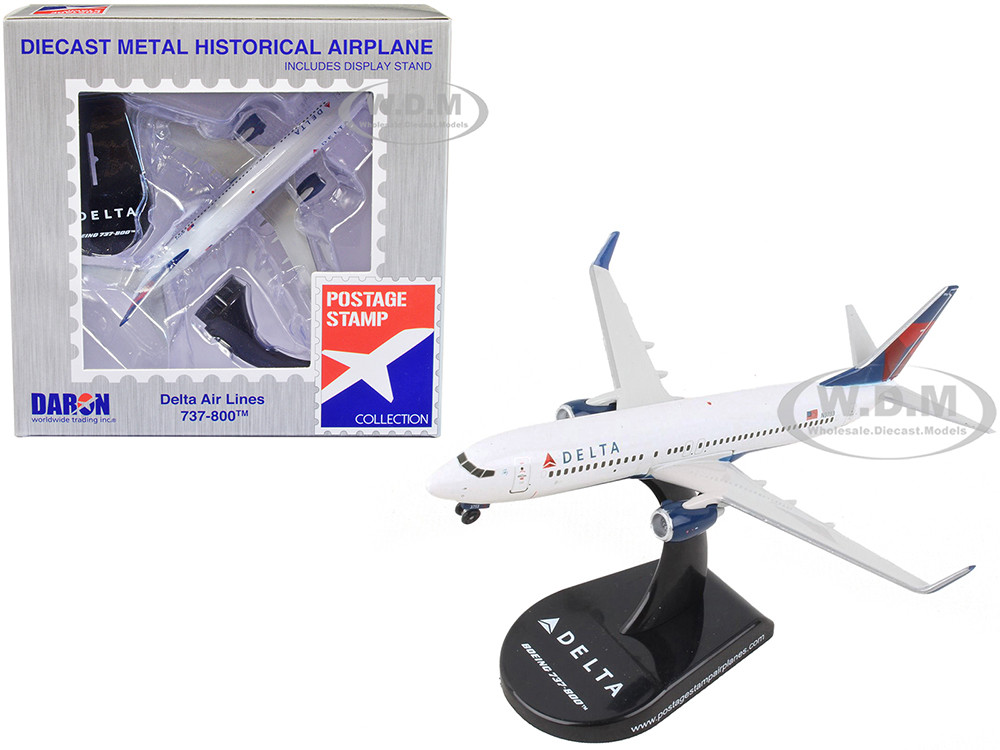 Boeing 737-800 Next Generation Commercial Aircraft "Delta Air Lines" 1/300 Diecast Model Airplane by Postage Stamp diecast model