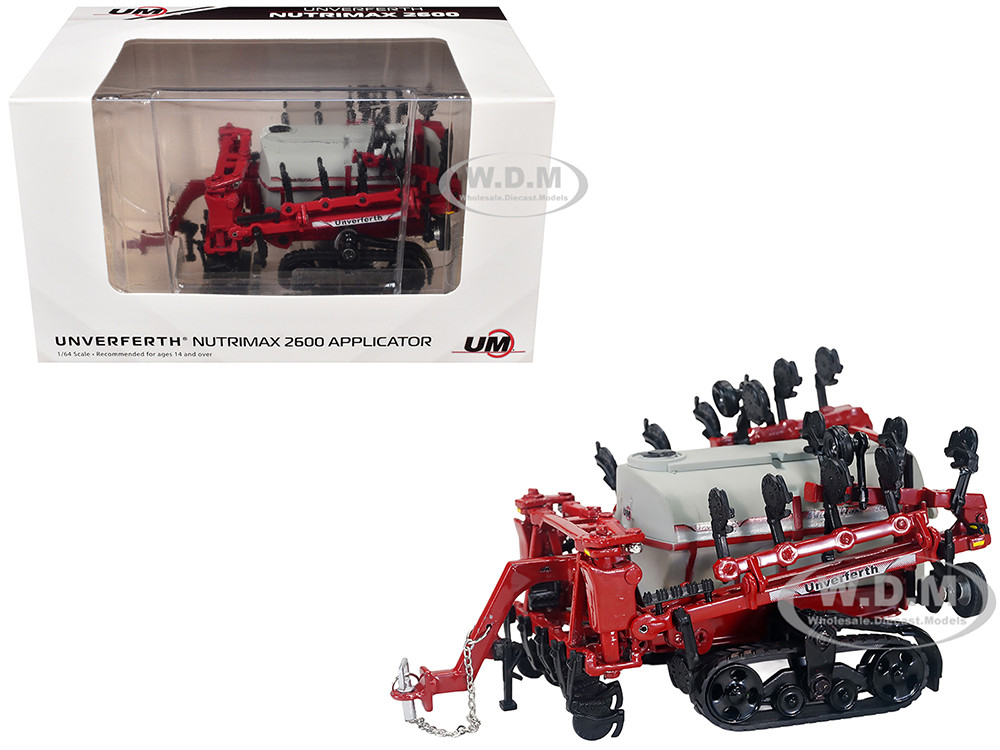 Unverferth NutriMax 2600 Applicator with Tracks Red 1/64 Diecast Model by SpecCast diecast model