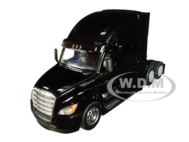 Freightliner Cascadia Truck Black "Transporter" 1/32 Diecast Model by Welly diecast model