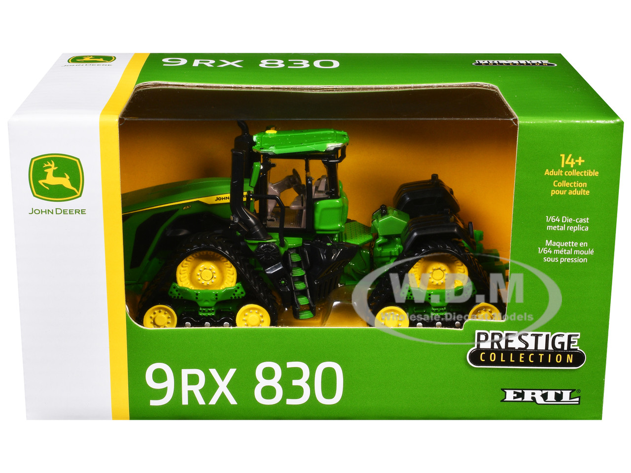 John Deere 9RX 830 Tractor Green "Prestige Collection" Series 1/64 Diecast Model by ERTL TOMY diecast model