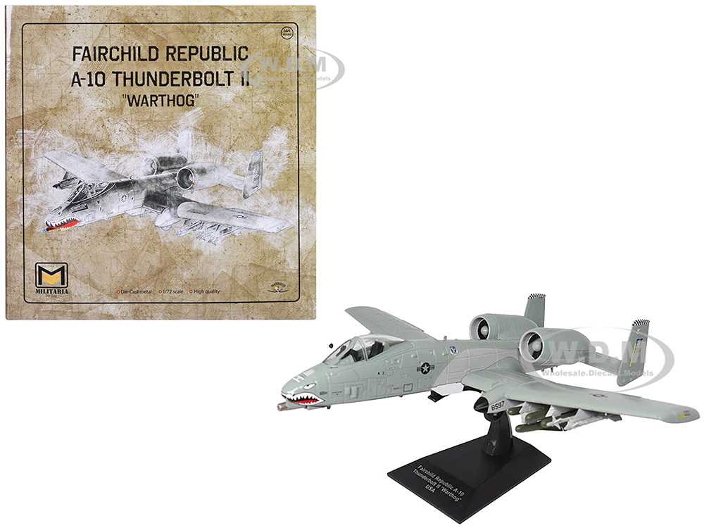 Fairchild Republic A-10 Thunderbolt II "Warthog" Attack Aircraft "75th Fighter Squadron, 23rd Fighter Group, Bagram AFB, Afghanistan" (2011) United States Air Force 1/72 Diecast Model by Militaria Die Cast diecast model