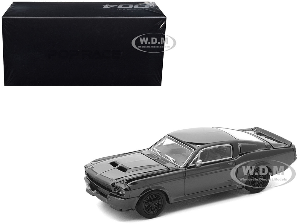 Shelby Mustang GT500 Dark Chrome "The Dark Chrome Series" 1/64 Diecast Model Car by Pop Race diecast model