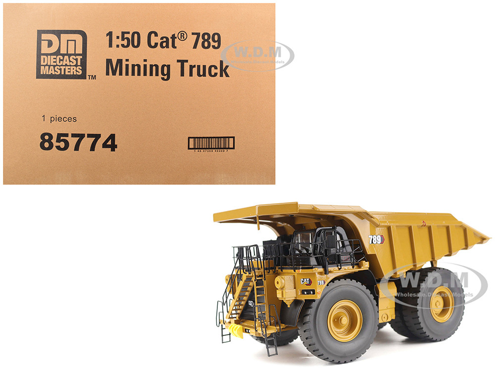 CAT Caterpillar 789 Mining Truck Yellow "High Line" Series 1/50 Diecast Model by Diecast Masters diecast model