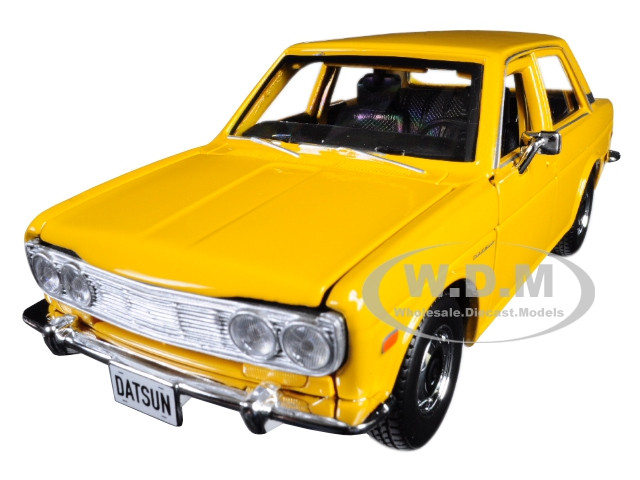 1971 Datsun 510 Yellow "Special Edition" 1/24 Diecast Model Car by Maisto diecast model