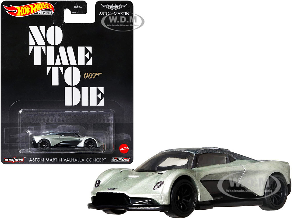 Aston Martin Valhalla Concept Light Green Metallic with Dark Green Top (James Bond 007) "No Time to Die" (2021) Movie Diecast Model Car by Hot Wheels diecast model