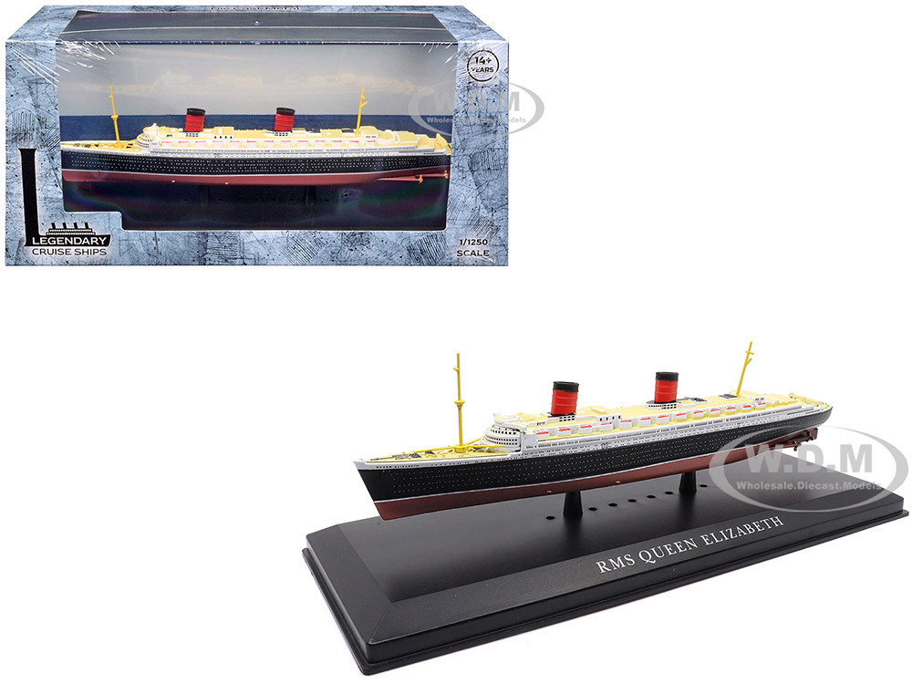 RMS Queen Elizabeth Passenger Ship 1/1250 Diecast Model by Legendary Cruise Ships diecast model