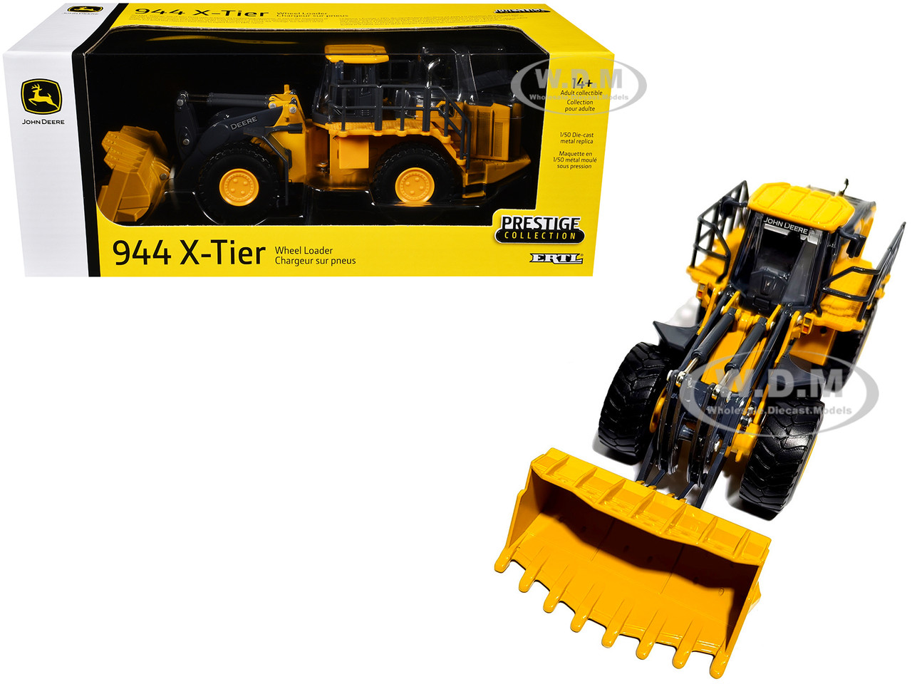 John Deere 944 X-Tier Wheel Loader Yellow "Prestige Collection" Series 1/50 Diecast Model by ERTL TOMY diecast model