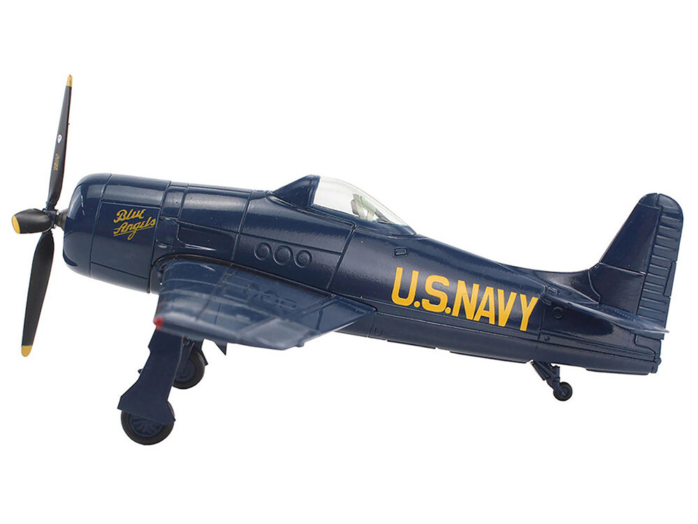 Grumman F8F Bearcat Fighter Aircraft "Blue Angels (#1-5 decals)" (1946) United States Navy "SkyMax Models" Series 1/72 Diecast Model by Hobby Master diecast model