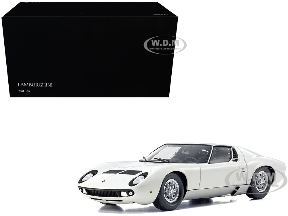 Lamborghini Miura P 400 White 1/18 Diecast Model Car by Kyosho diecast model