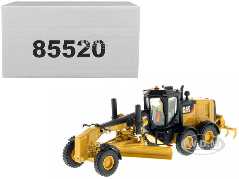 CAT Caterpillar 12M3 Motor Grader with Operator "High Line" Series 1/87 (HO) Diecast Model by Diecast Masters diecast model