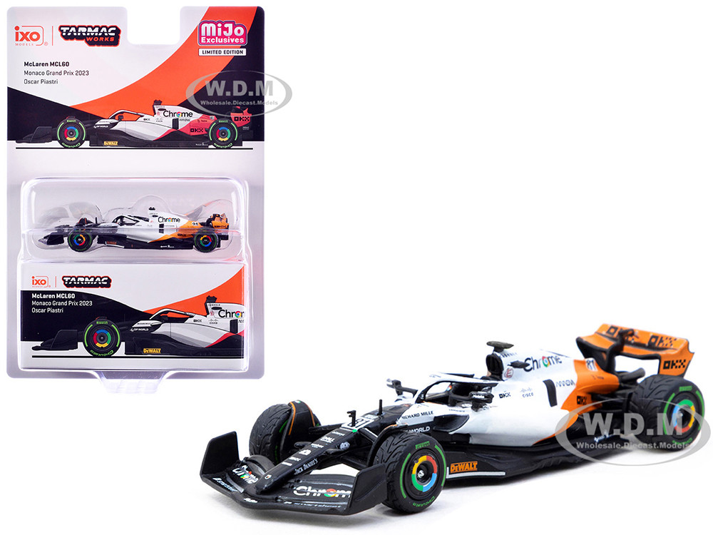 McLaren MCL60 #81 Oscar Piastri Formula One F1 "Monaco GP" (2023) "Global64" Series 1/64 Diecast Model Car by Tarmac Works diecast model