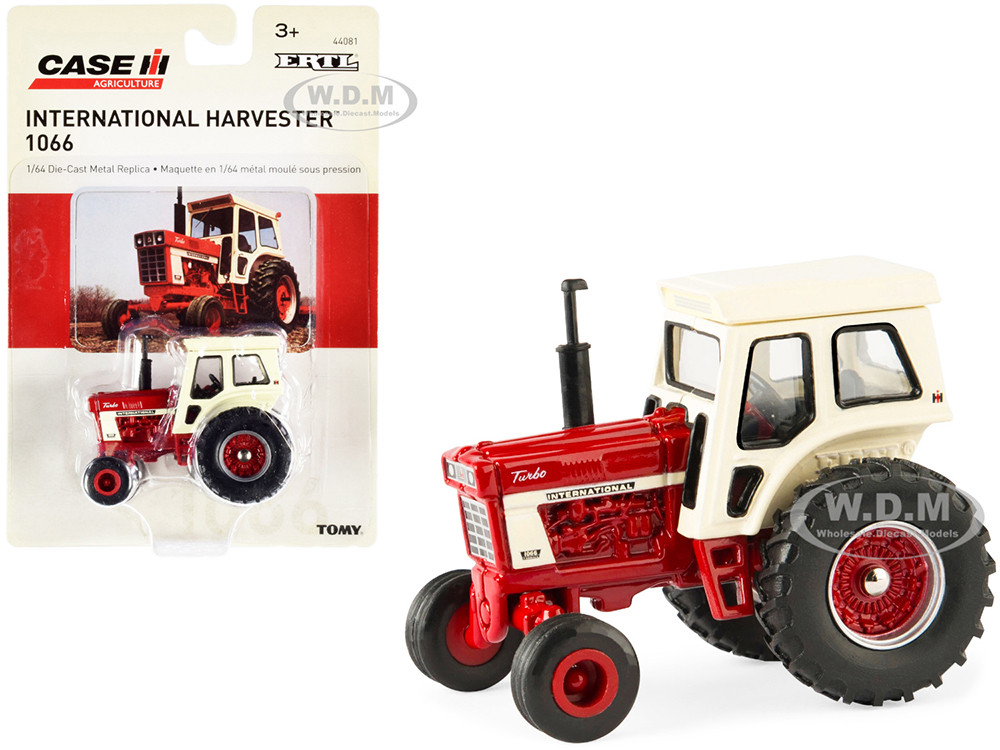 International Harvester 1066 Tractor Red and Cream "Case IH Agriculture" Series 1/64 Diecast Model by ERTL TOMY diecast model