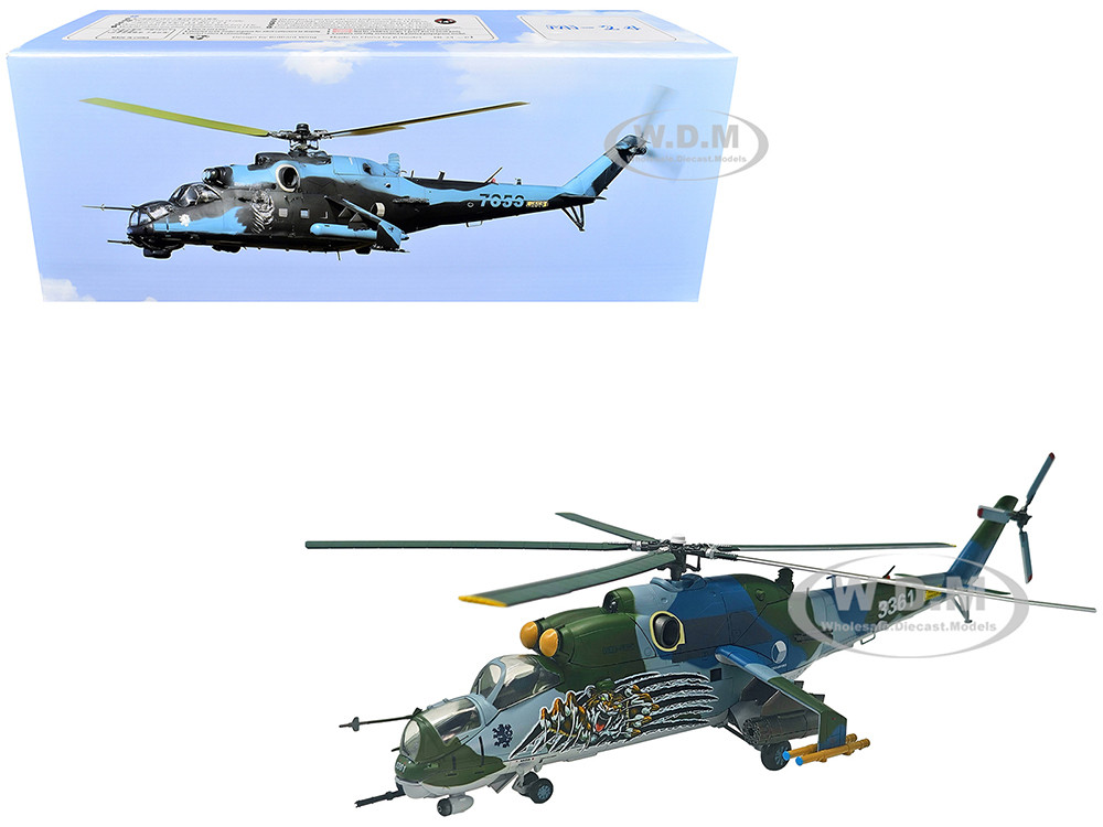 Mil Mi-35 (Mi-24V) Hind Helicopter "3361, 221 Squadron, 22 Wing, NATO Tiger Meet, Cambrai, France" (2011) Czech Air Force 1/48 Diecast Model by Bless Wing diecast model