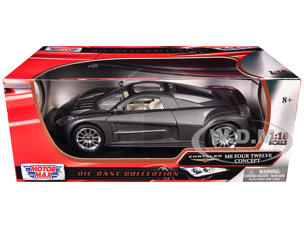 Chrysler Me Four Twelve Concept Car Grey 1/18 Diecast Model Car by Motormax diecast model