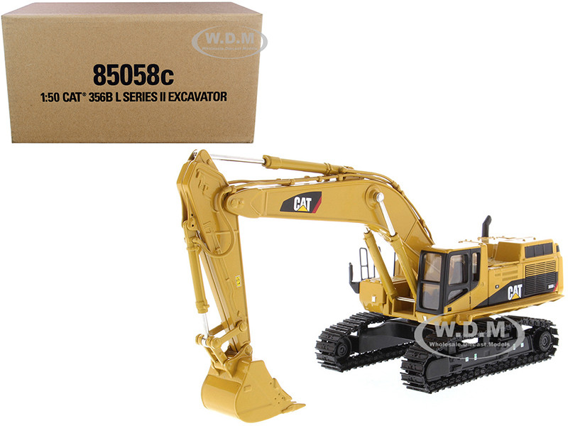 CAT Caterpillar 365B L Series II Hydraulic Excavator with Two Figurines "Core Classics Series" 1/50 Diecast Model by Diecast Masters diecast model