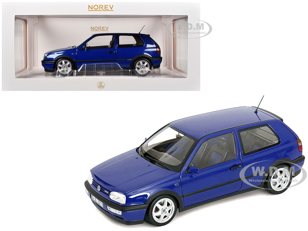 1994 Volkswagen Golf GTI Color Concept Jazz Blue 1/18 Diecast Model Car by Norev diecast model