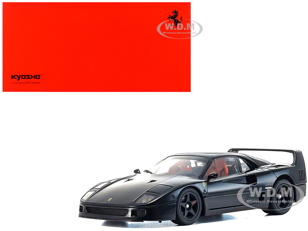 Ferrari F40 Black 1/18 Diecast Model Car by Kyosho diecast model