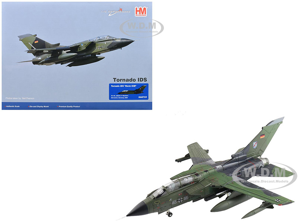Panavia Tornado IDS Fighter-Bomber Aircraft "Norm 83B, 45+95, JaBoG 31 'Boelcke', Norvenich, Germany" (2008) German Luftwaffe "Air Power Series" 1/72 Diecast Model by Hobby Master diecast model