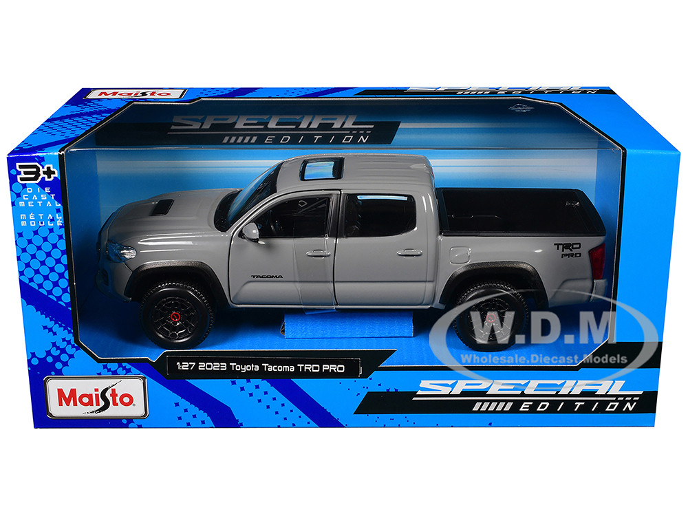 2023 Toyota Tacoma TRD PRO Pickup Truck Gray with Sunroof "Special Edition" Series 1/27 Diecast Model Car by Maisto diecast model