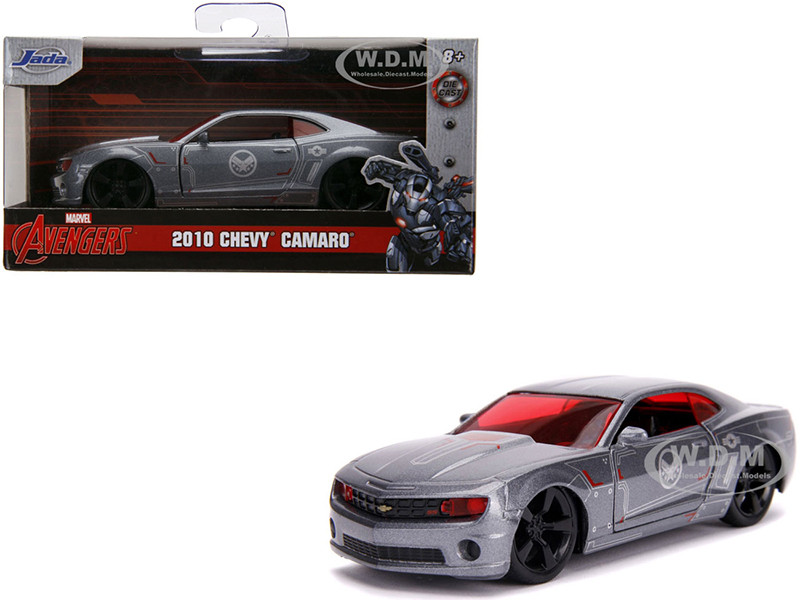 2010 Chevrolet Camaro Silver "War Machine" "Avengers" "Marvel" Series 1/32 Diecast Model Car by Jada diecast model