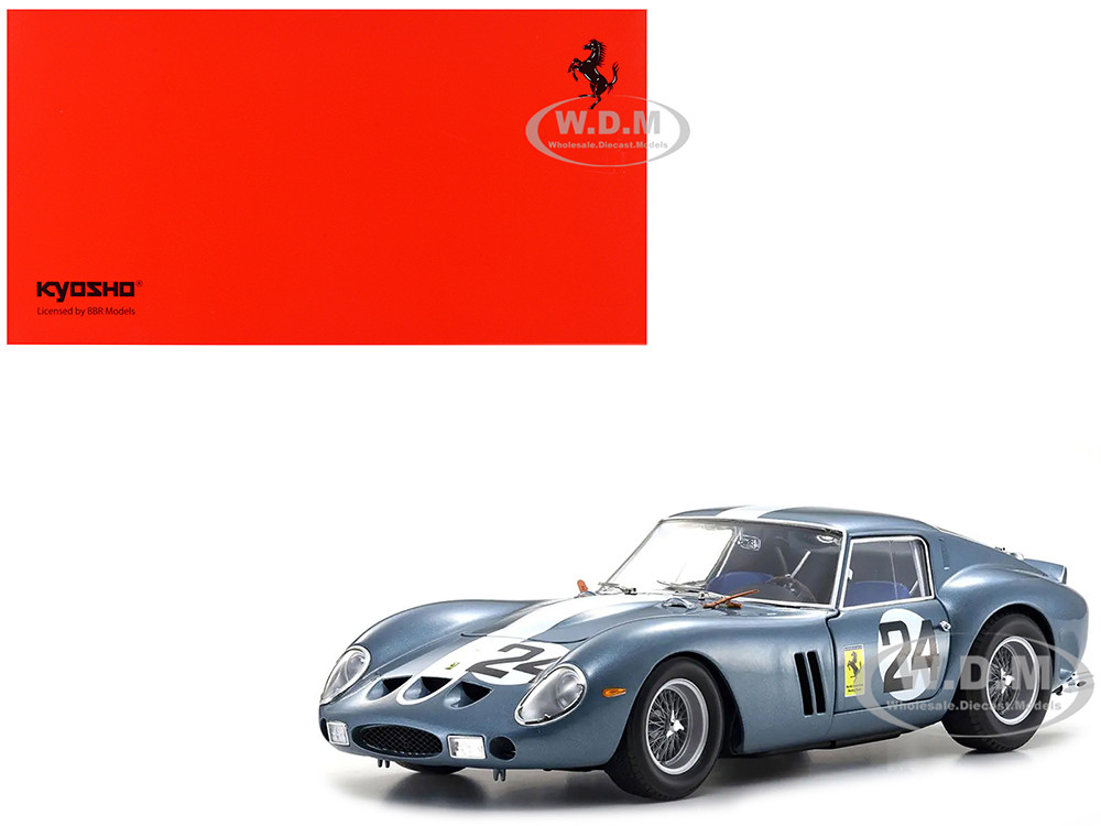 Ferrari 250 GTO #24 Phil Hill - Olivier Gendebien 2nd Place "Sebring 12 Hours" (1962) 1/18 Diecast Model Car by Kyosho diecast model