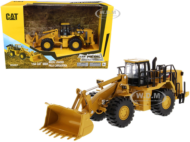 CAT Caterpillar 988H Wheel Loader "Play & Collect!" 1/64 Diecast Model by Diecast Masters diecast model