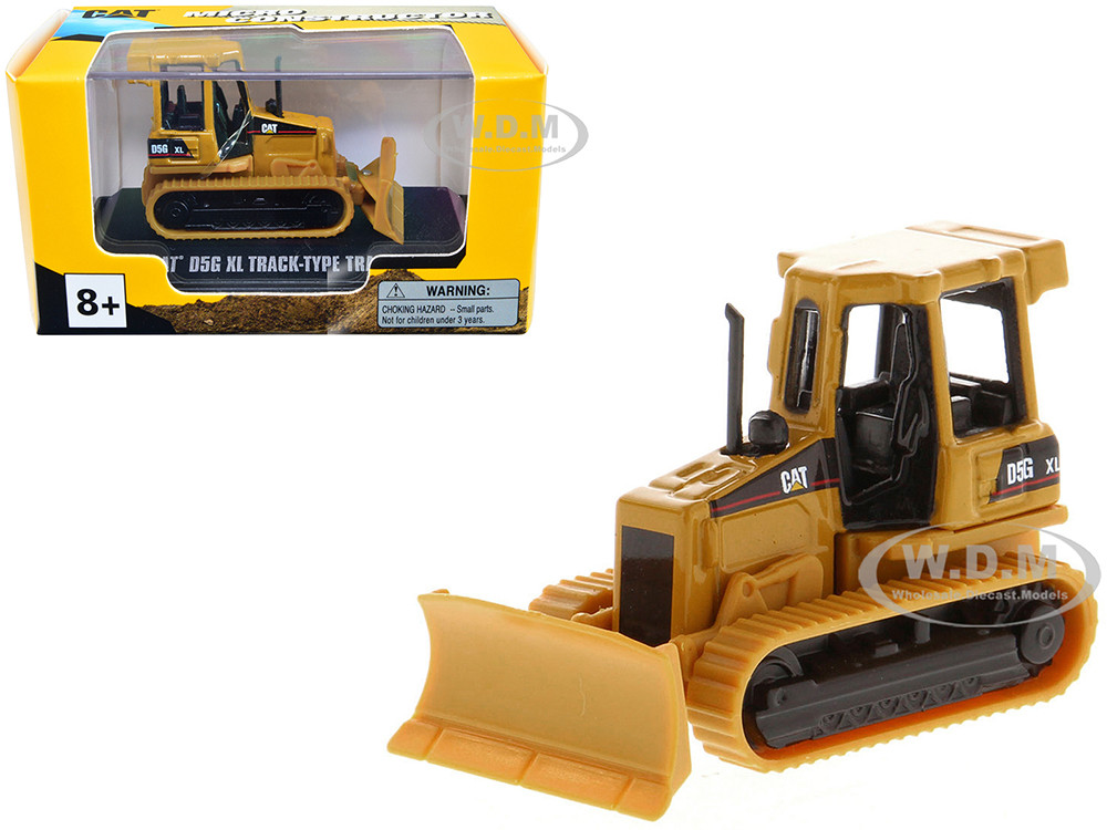 CAT Caterpillar D5G XL Track-Type Tractor Yellow "Micro-Constructor" Series Diecast Model by Diecast Masters diecast model