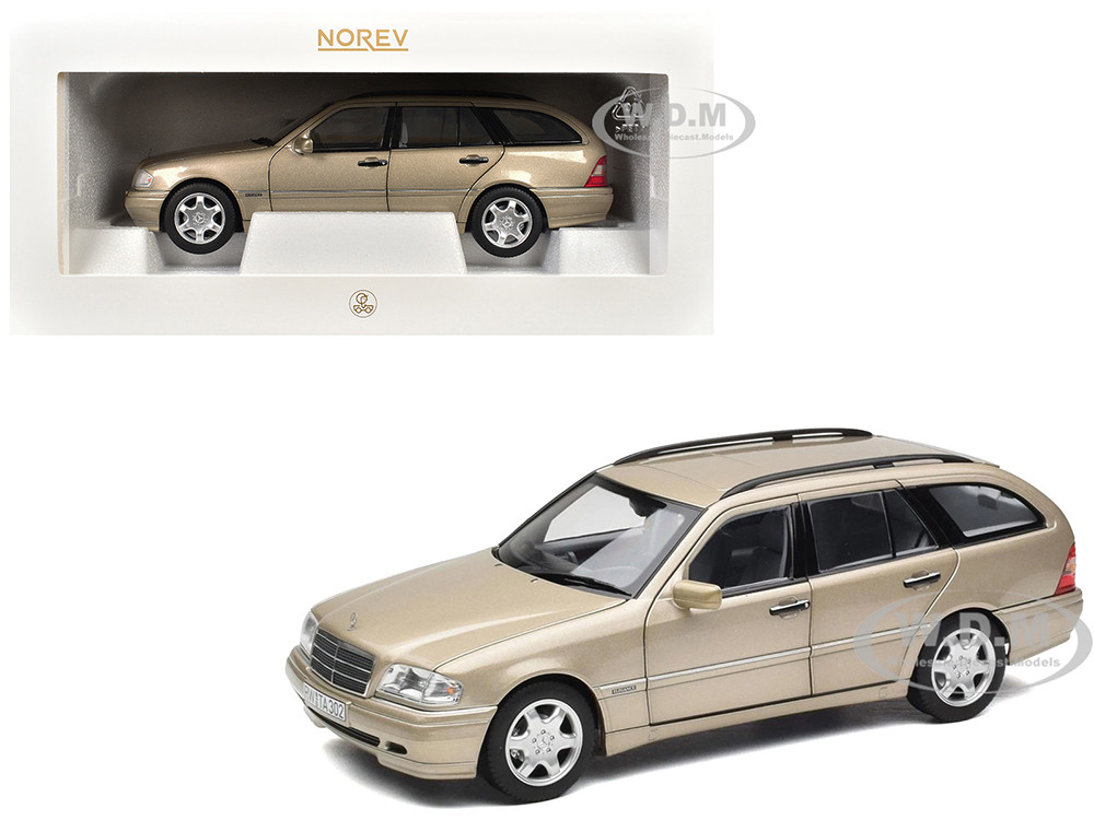 1997 Mercedes-Benz C-Class T-Model Smoke Silver Metallic 1/18 Diecast Model Car by Norev diecast model