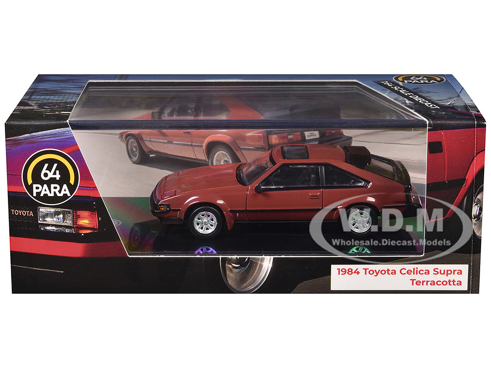 1984 Toyota Celica Supra Terracotta Red with Sunroof 1/64 Diecast Model Car by Paragon Models diecast model