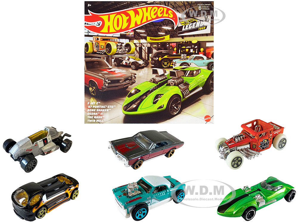 "Hot Wheels Legends" 6 piece Set Diecast Model Cars by Hot Wheels diecast model